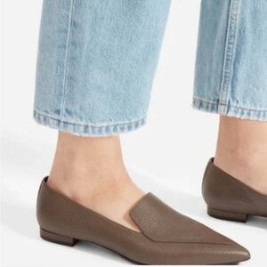 Everlane Taupe Leather Flats